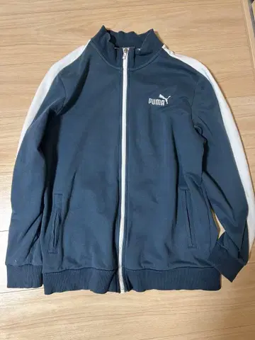 PUMA 네이비 집업 저지 L 사이즈