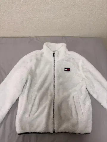 TOMMY HILFIGER 플리스 자켓 화이트