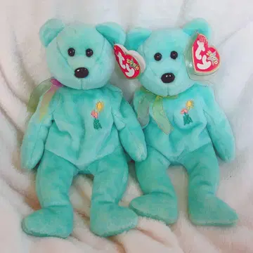 [내일 발송 가능] Ty 비니 베이비스 곰 봉제 인형 2체 세트