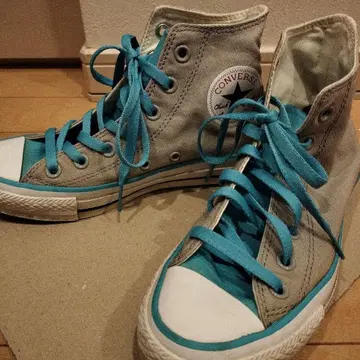 CONVERSE ALL STAR 하이컷 스니커즈 그레이 4 1/2