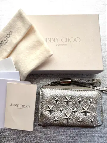 JIMMY CHOO 실버 코인 케이스