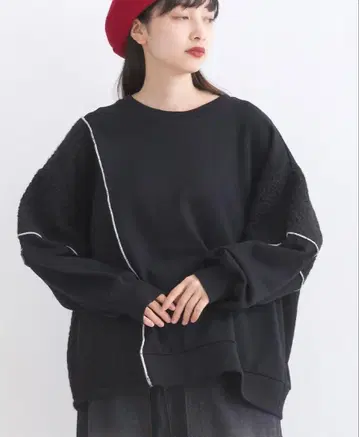 루필리앙 부클레 절개 트레이닝복 맨투맨 LUPILIEN