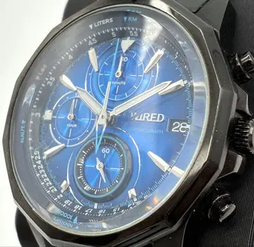 SEIKO 세이코 WIRED 와이어드 크로노그래프 손목시계 배터리 없음