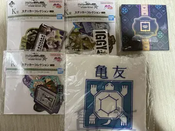 죠죠 월드 카메토모 에코백과 스티커 컬렉션 3점, 덤 포함