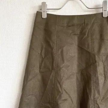 쿠미쿄쿠 미디 스커트 플레어 심플 안감 부착 깔끔한