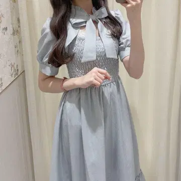 evelyn 깅엄 초커 OP