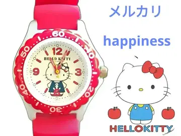 HELLO KITTY 빨간색 손목시계 10m 방수