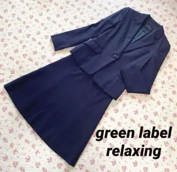 그린라벨 스커트 수트 36 W66 다크 네이비 스트레치 영업직 DMW