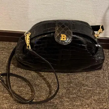 BALLY 발리 숄더 백 악어 무늬 천연 가죽