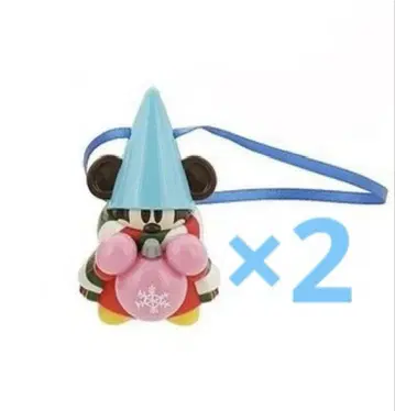 디즈니 크리스마스 캡슐 토이 오너먼트 리루린린 스카이블루 2개