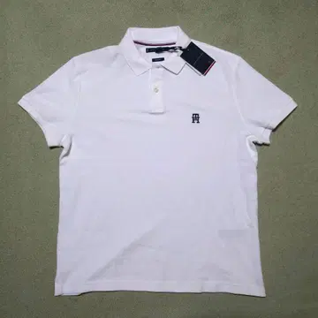 TOMMY HILFIGER 화이트 피케 셔츠 L