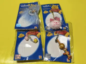 헤이세이 레트로 디즈니 스트랩 세트 푸우 4개 세트