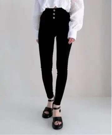 헤더 ISKO 스키니 블랙 2벌