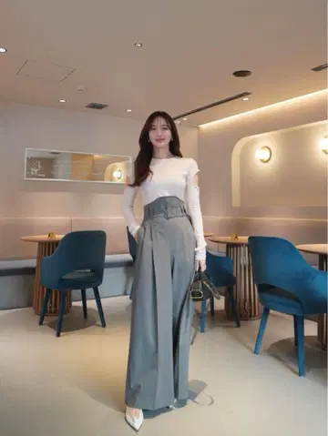 [ HYEON ] duck pants / gray