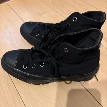 CONVERSE ALL STAR 블랙 하이컷 상자 없음