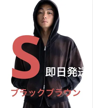 sinss 헤비 웨이트 더블 지퍼 후디 후드티 S