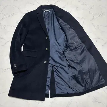 새상품급 저널 스탠다드 캐시미어 혼방 체스터 코트 네이비 사이즈 S