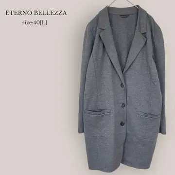 ETERNO BELLEZZA 체스터 코트 봄/가을 코트 그레이 미들 기장