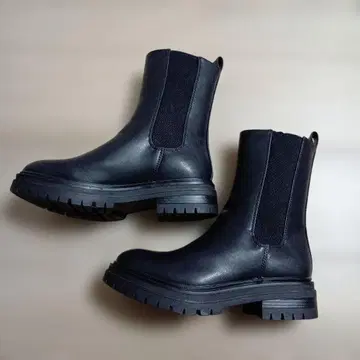 블랙 사이드 고어 부츠 23-23.5 cm