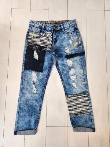 Desigual 패치워크 디자인 청바지 28 (M)