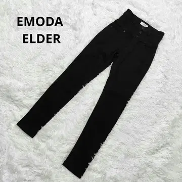 EMODA ELDER 엘더 하이웨스트 블랙 스키니 M