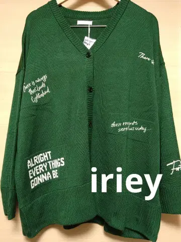 iriey 로고 가디건 F