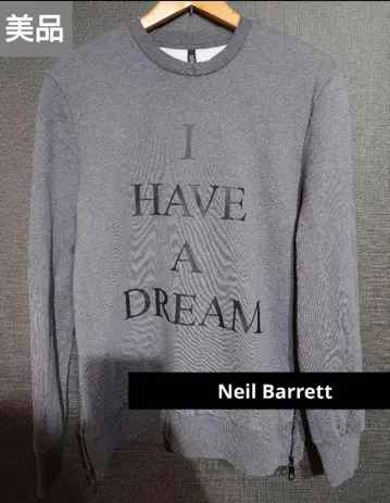 [ 새상품급 ] 닐바렛 사이드 지퍼 로고 맨투맨 트레이닝복 그레이