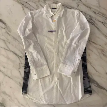 새상품급 하시모토 준 와이셔츠 화이트 카모플라주 3