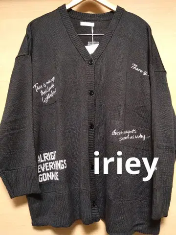 iriey 로고 가디건 F