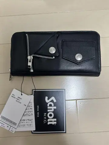 Schott 지갑 샷 LEATHER RIDERS ZIP WALLET