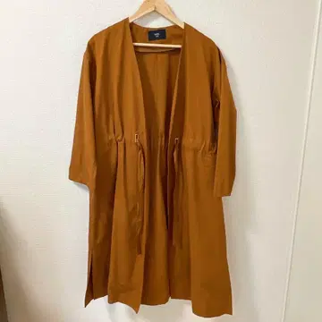 쉽스 노카라 롱 코트 여성용 브라운