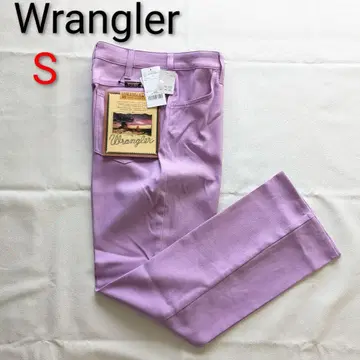 새상품 택 포함 Wrangler 런처 팬츠 미사용 랭글러 S 보라색