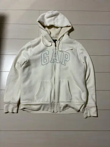 GAP 플리스 후드티 US X 화이트