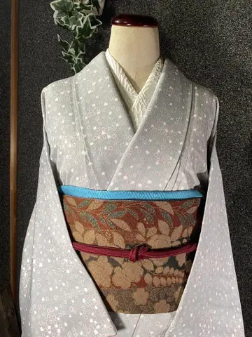 부드러운 츠지카 꽃 교후쿠로 오비 길이 377 폭 30