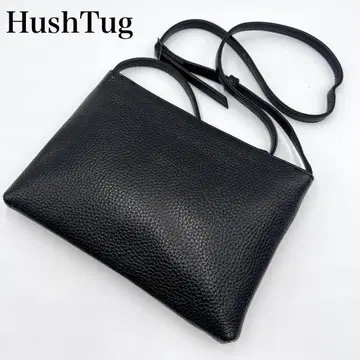 [ 새상품급 ] HushTug 가죽 사코슈 숄더백 블랙