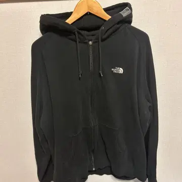 [ 하자품 ] THE NORTH FACE 블랙 집업 후드티