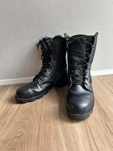 블랙 밀리터리 부츠
