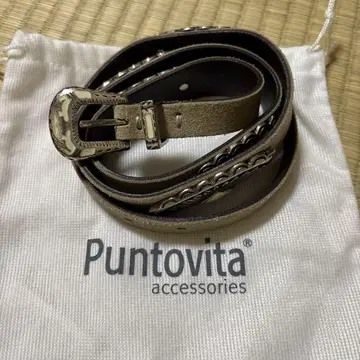 Puntovita 천연 가죽 콤초 벨트 그레이지