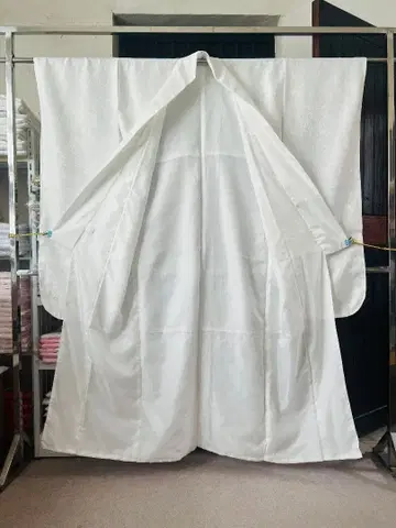고품질 후리소데 이로무지 화이트 단품 기모노 성인식 결혼식