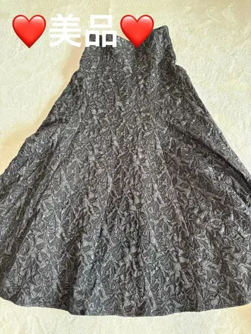 새상품급 Mystrada 와시풍 플레어 스커트