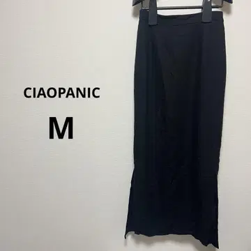 CIAOPANIC 차오패닉 M 블랙 타이트 롱 스커트 슬릿