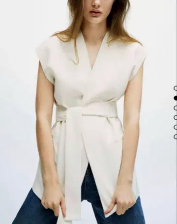 ZARA 벨티드 오버사이즈 베스트