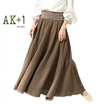 AK+1 빔즈 2way 울 맥시 스커트 베어탑 원피스 mh986