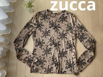 주카 zucca 베이지 브라운 긴팔 가디건 티셔츠