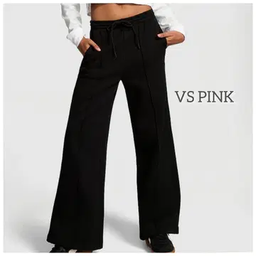 VS PINK 블랙 조거 팬츠 XS