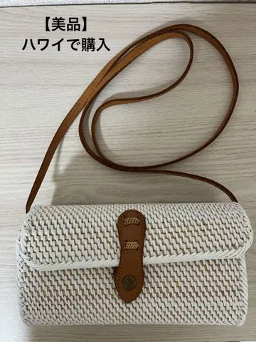[ 새상품급 ] 화이트 뜨개질 숄더백