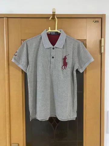그레이 피케 셔츠 남성용 반팔