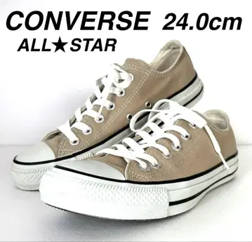 CONVERSE ALLSTAR 스니커즈 24.0cm 베이지 캠퍼스