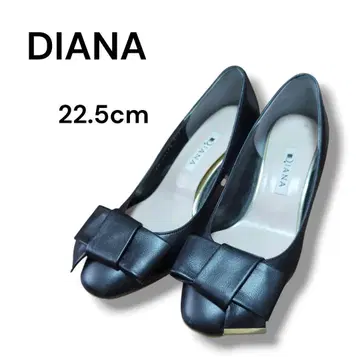 [ DIANA ] 리본 버클 힐 펌프스 가죽 22.5 드레스