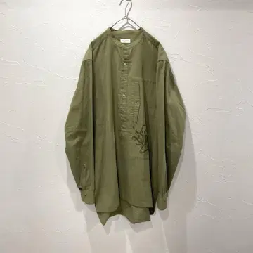 중고 DRIES VAN NOTEN 자수 오버 셔츠
